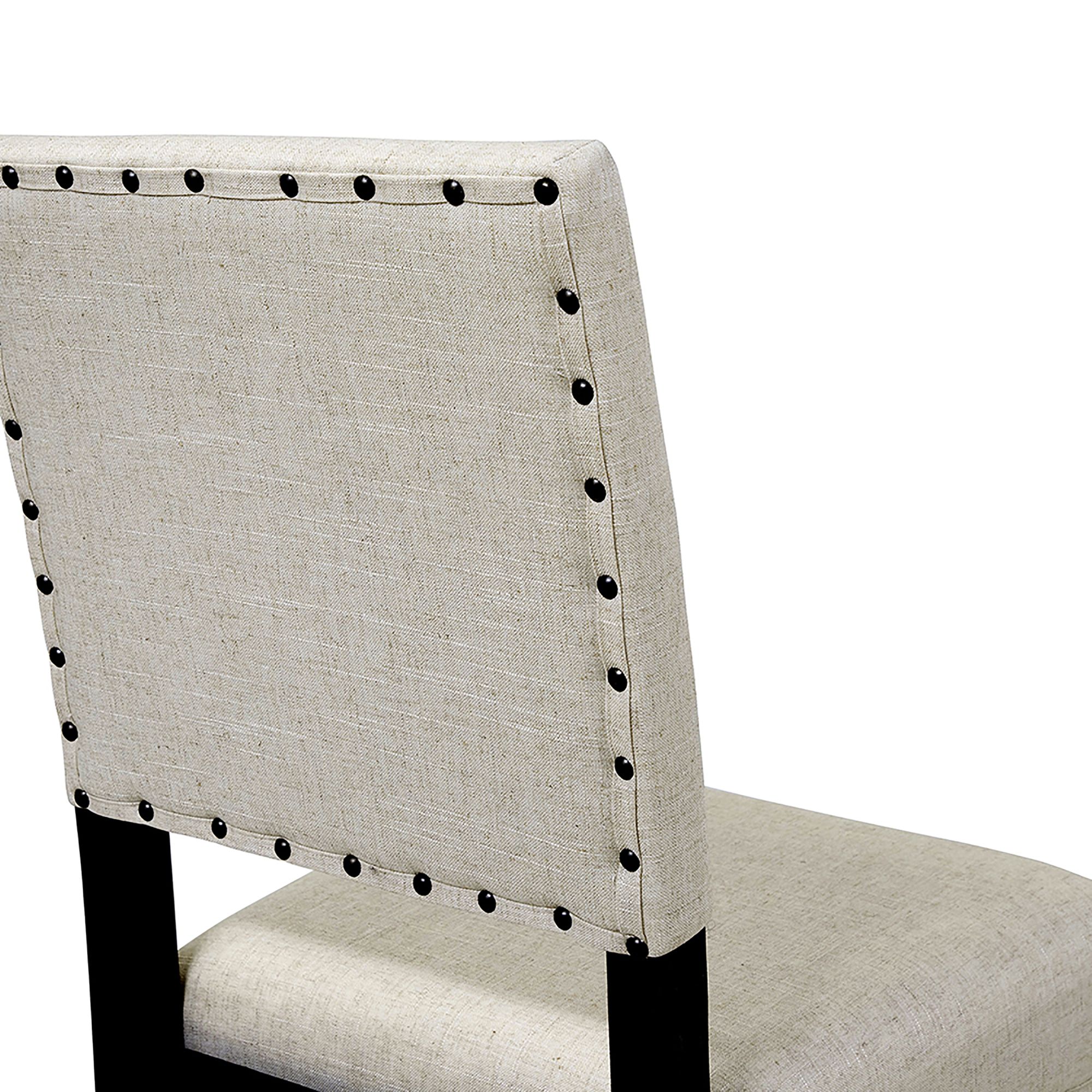 Image 5 Sinuata 25" Beige Fabric Counter Stools Set of 2 more views