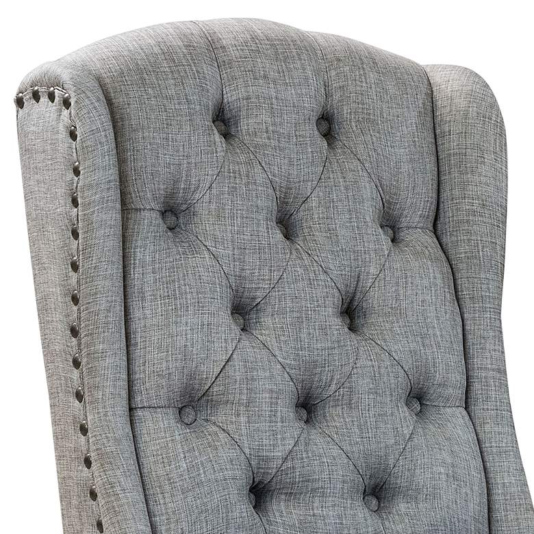 Image 3 Sinuata Light Gray Tufted Fabric Side Chairs Set of 2 more views
