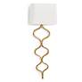 2_Sinuous 33 1/2" High Gold Leaf ADA Wall Sconce