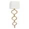 Sinuous 33 1/2" High Gold Leaf ADA Wall Sconce