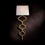 4_Sinuous 33 1/2" High Gold Leaf ADA Wall Sconce more views