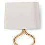 6_Sinuous 33 1/2" High Gold Leaf ADA Wall Sconce more views