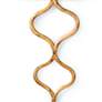 7_Sinuous 33 1/2" High Gold Leaf ADA Wall Sconce more views