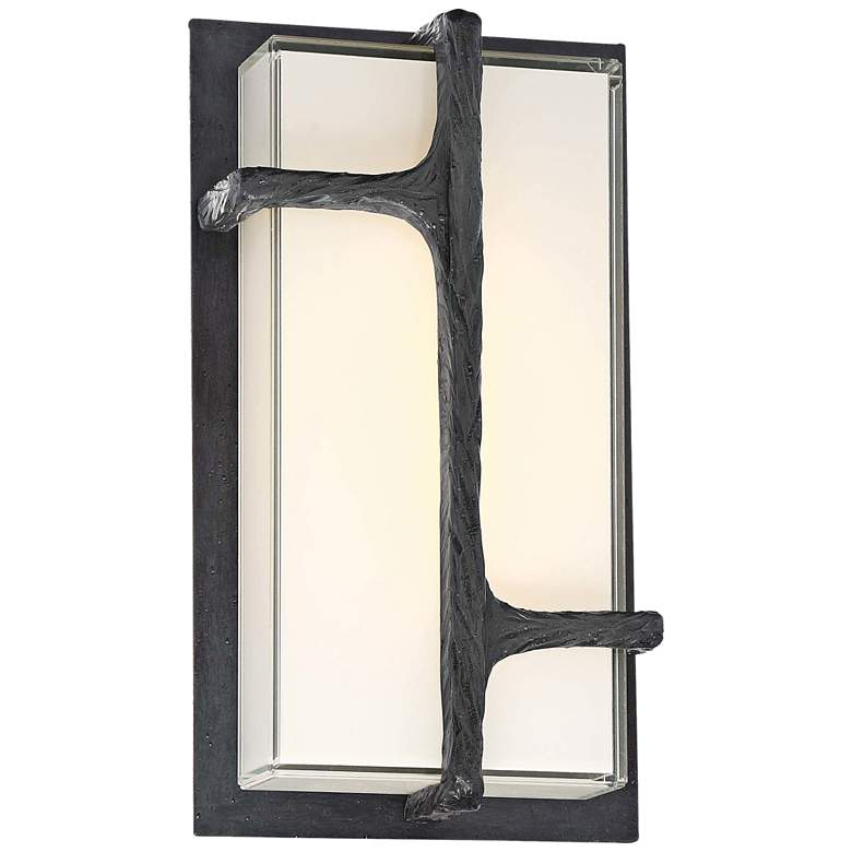 Image 1 Sirato 11 1/4" High Spanish Iron LED Outdoor Wall Light