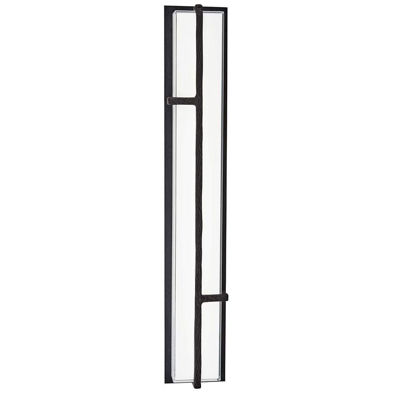Image 3 Sirato 5 1/2" High Wide Spanish Iron LED Outdoor Wall Light