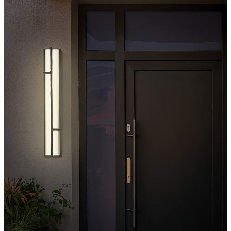 Image 6 Sirato 5 1/2" High Wide Spanish Iron LED Outdoor Wall Light more views