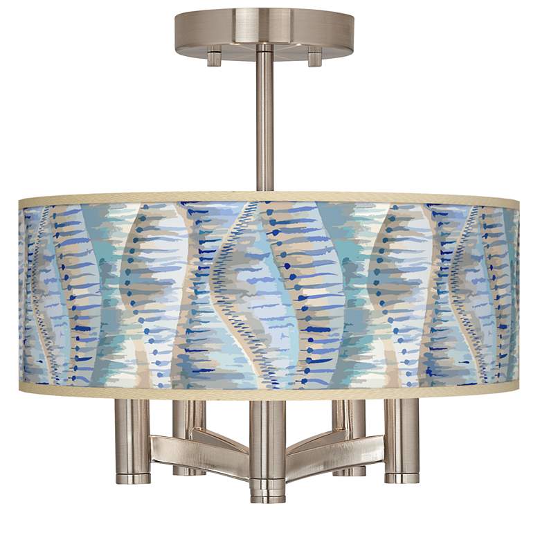 Image 1 Siren Ava 5-Light Nickel Ceiling Light