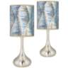 Siren Giclee Droplet Modern Table Lamps Set of 2