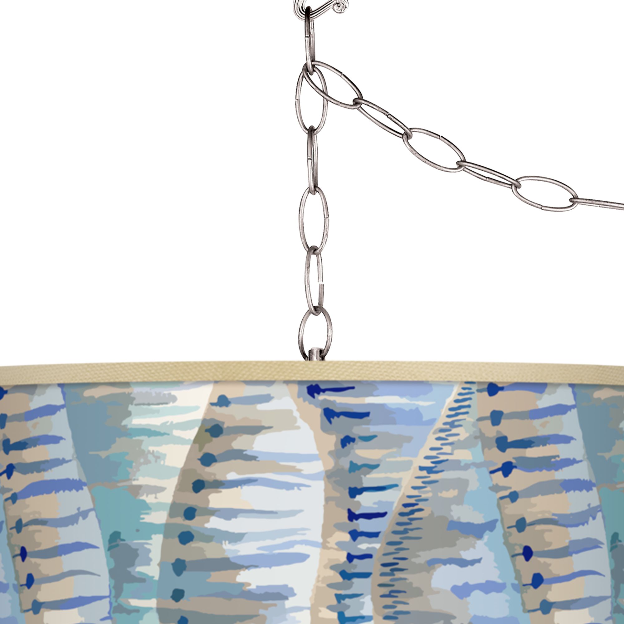 Image 2 Siren Giclee Glow Plug-In Swag Pendant more views