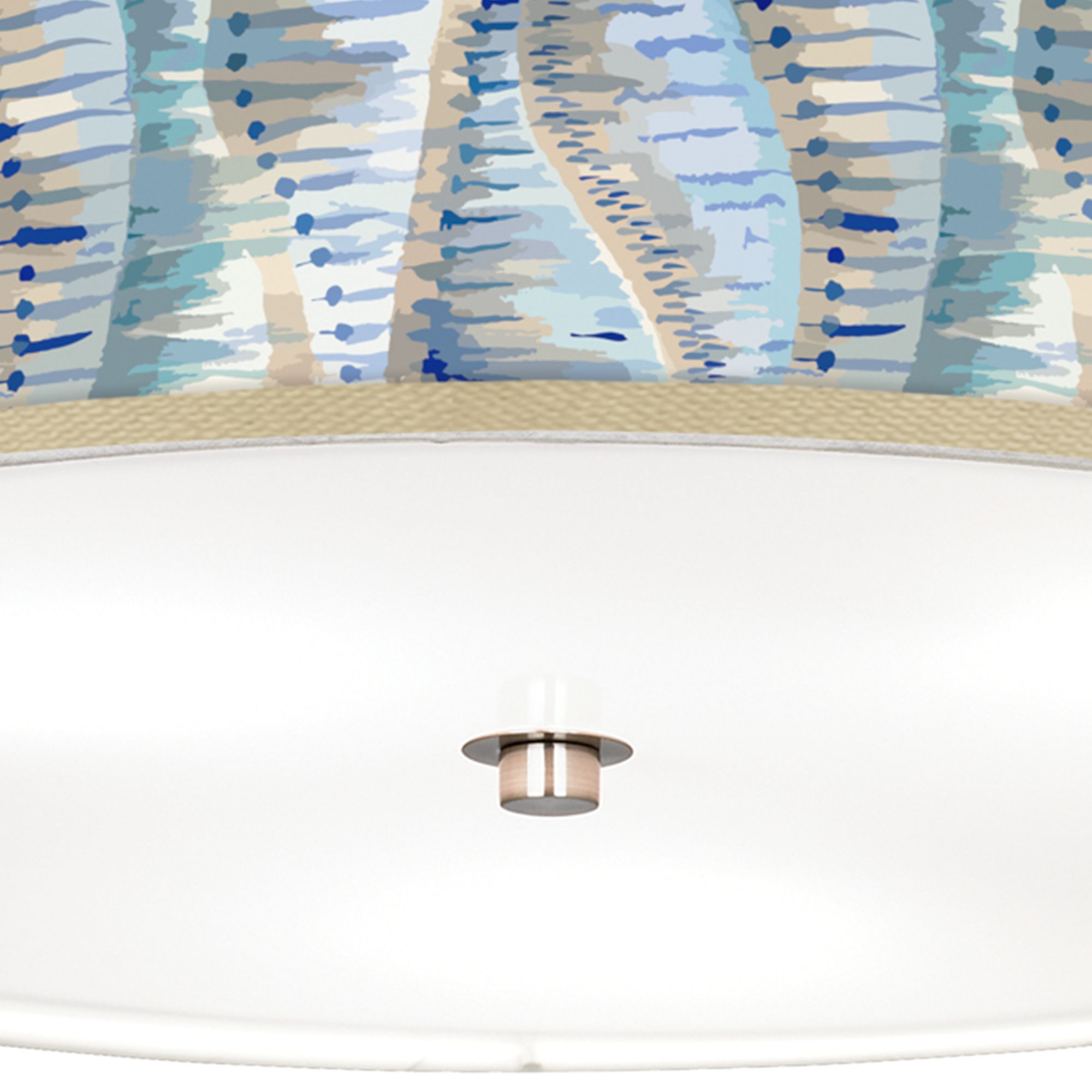 Image 3 Siren Giclee Nickel 20 1/4" Wide Ceiling Light more views