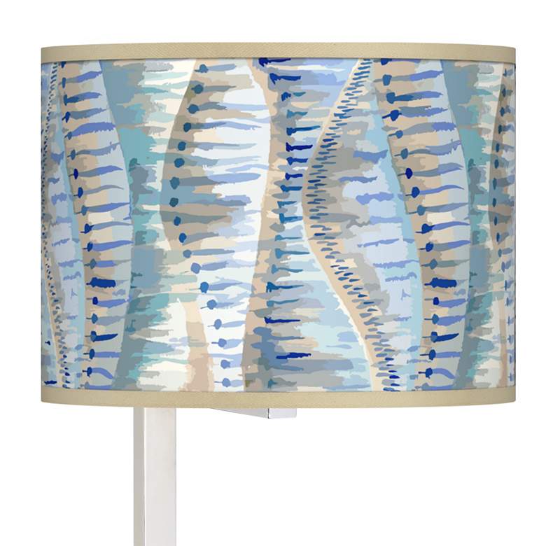 Image 2 Siren Glass Inset Table Lamp more views