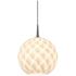 Sirena 8"W Matte Chrome White Glass 3000K LED Mini Pendant