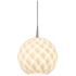 Sirena Pendant - Chrome Finish - White Glass Shade