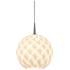 Sirena Pendant - Matte Chrome Finish - White Glass Shade