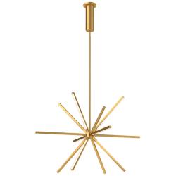 Sirius 32 1/4" Wide Brushed Gold LED Sputnik Pendant Light