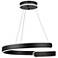 Sirius Collection Integrated LED Chandelier, Black