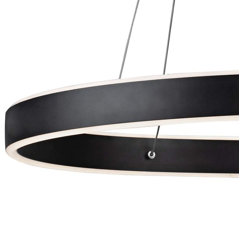 Image 2 Sirius Collection Integrated LED Chandelier, Black more views