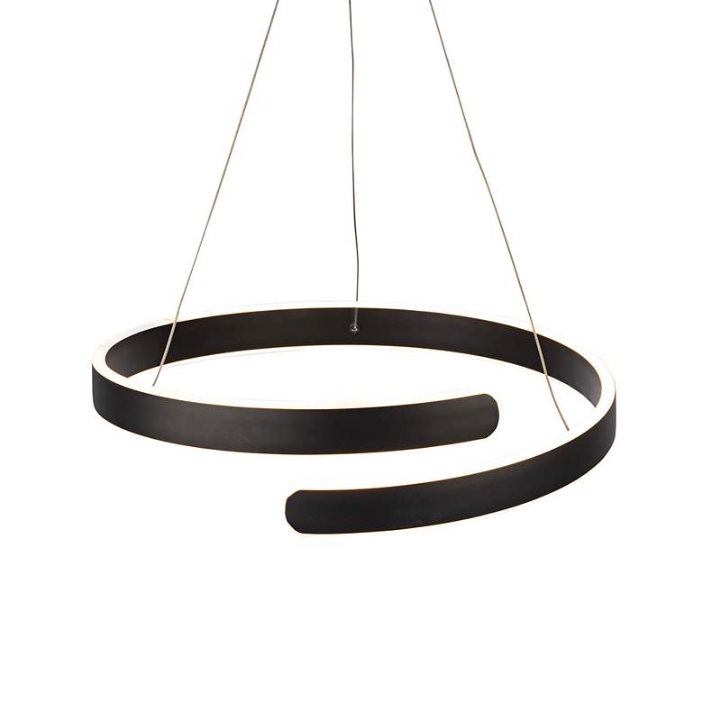 Image 3 Sirius Collection Integrated LED Chandelier, Black more views