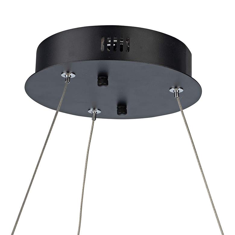 Image 4 Sirius Collection Integrated LED Chandelier, Black more views
