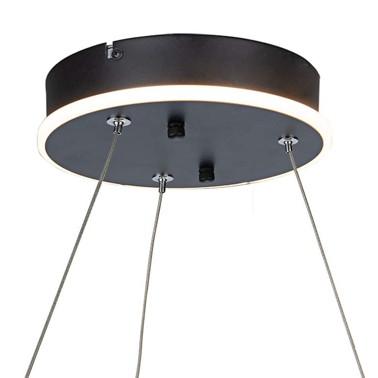 Image 5 Sirius Collection Integrated LED Chandelier, Black more views