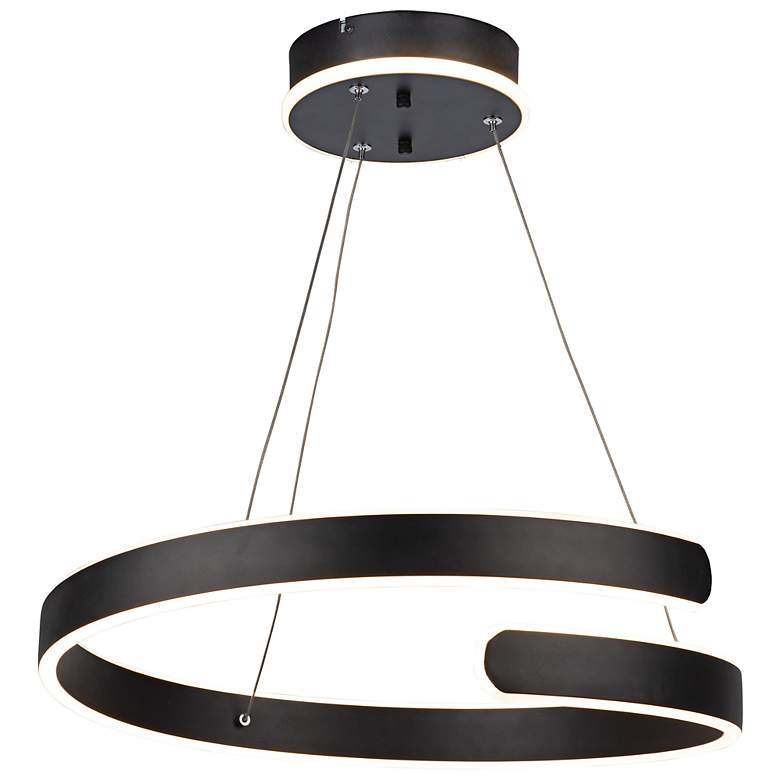 Image 7 Sirius Collection Integrated LED Chandelier, Black more views