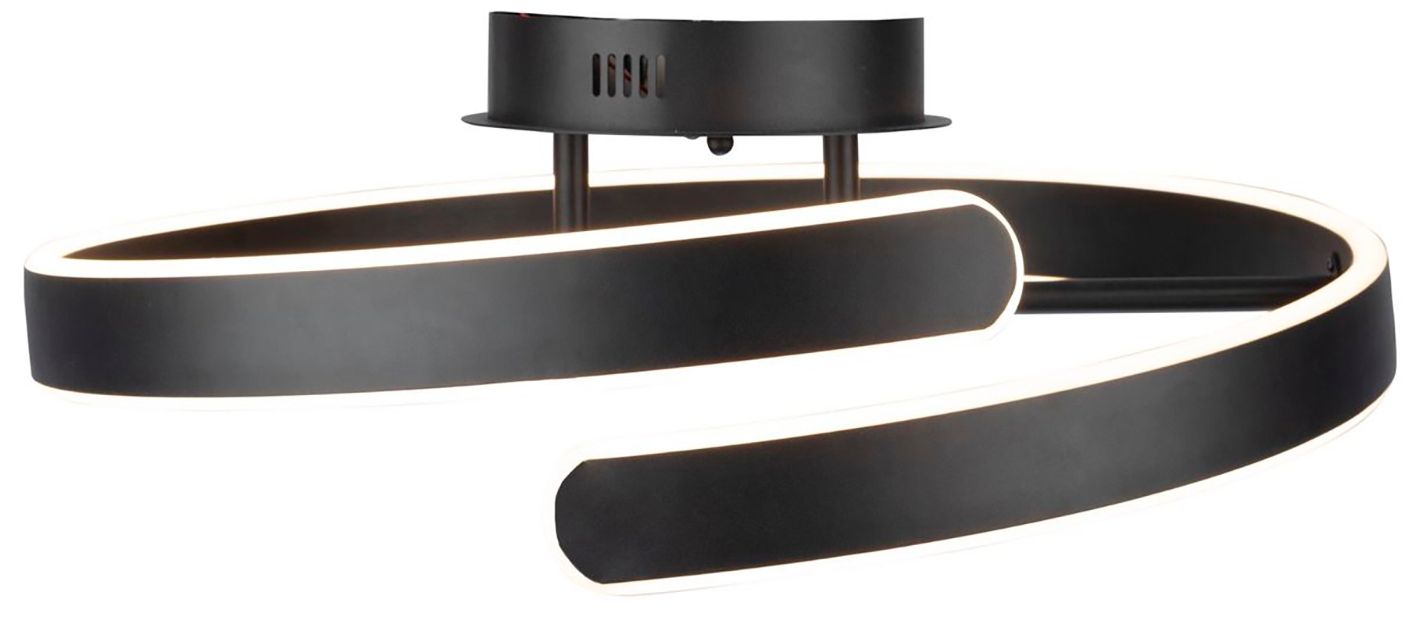 Image 3 Sirius Collection Integrated LED Semi-Flush Mount, Black more views