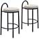 Sisal Counter Stool Beige Tweed