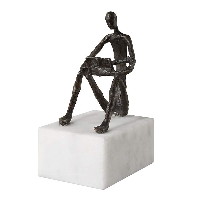 Image 2 Sit Back Relax and Read 6" high Sculpture