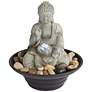 Thumbnail3 of Sitting Buddha 10" High LED Tabletop Zen Fountain