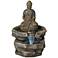 Sitting Buddha 21" High LED Water Fountain