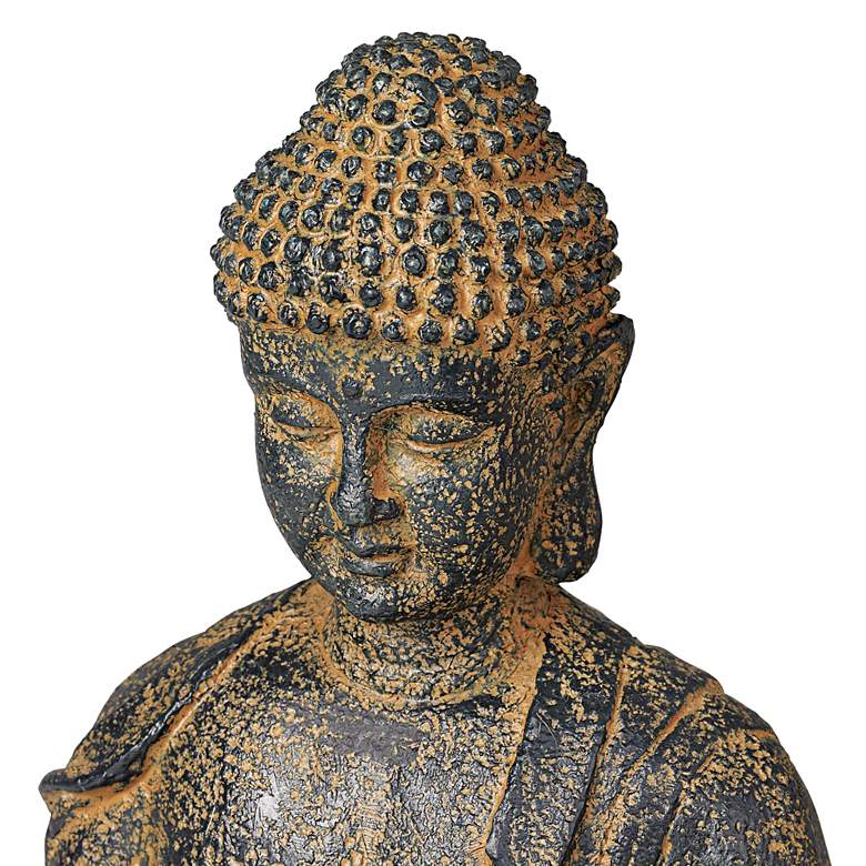 Image 3 Sitting Buddha 21" High LED Water Fountain more views