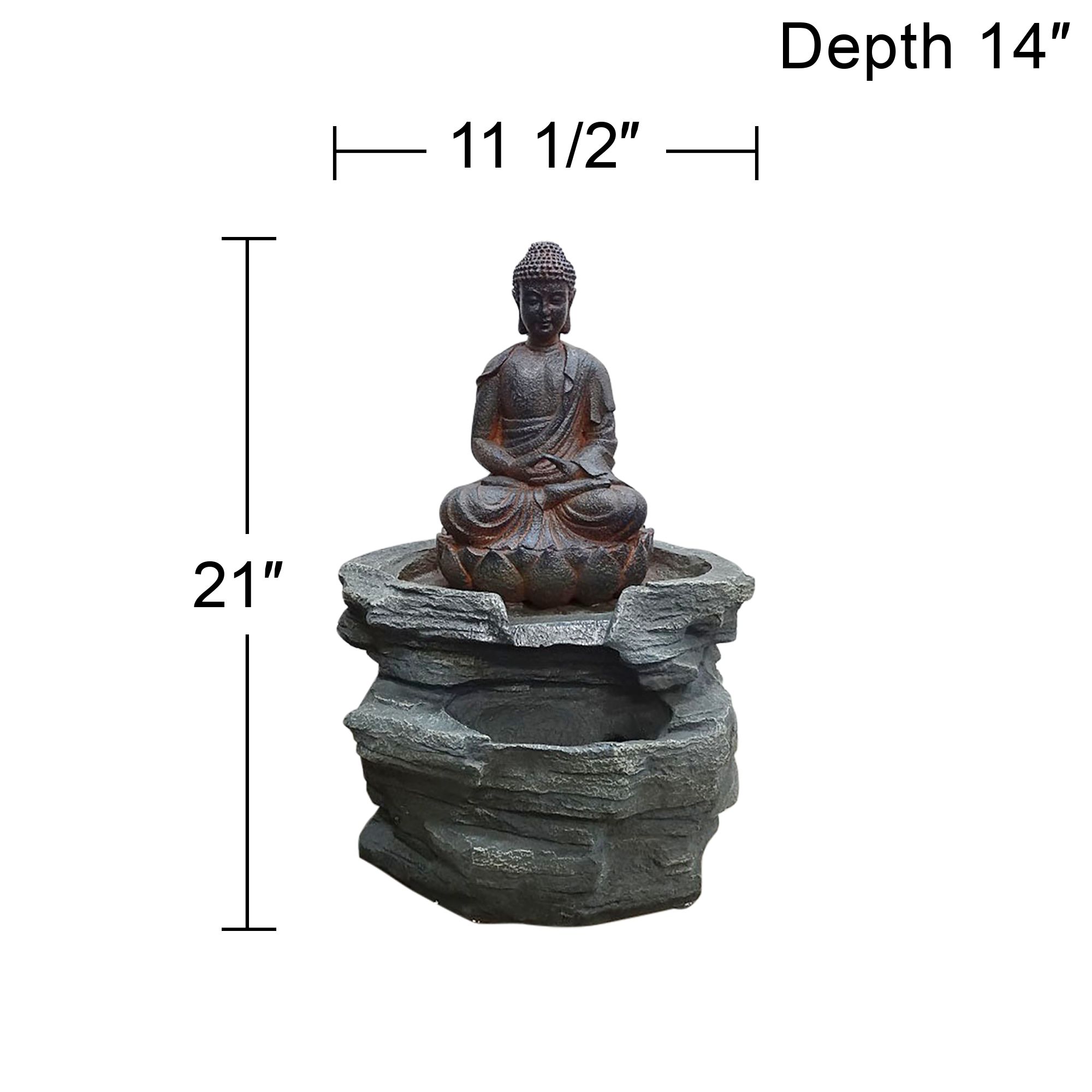 Sitting Buddha LED Water Fountain