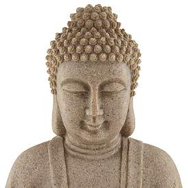 Image3 of Sitting Buddha 22" High Zen Fountain with LED Light more views