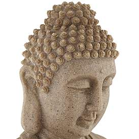 Image4 of Sitting Buddha 22" High Zen Fountain with LED Light more views