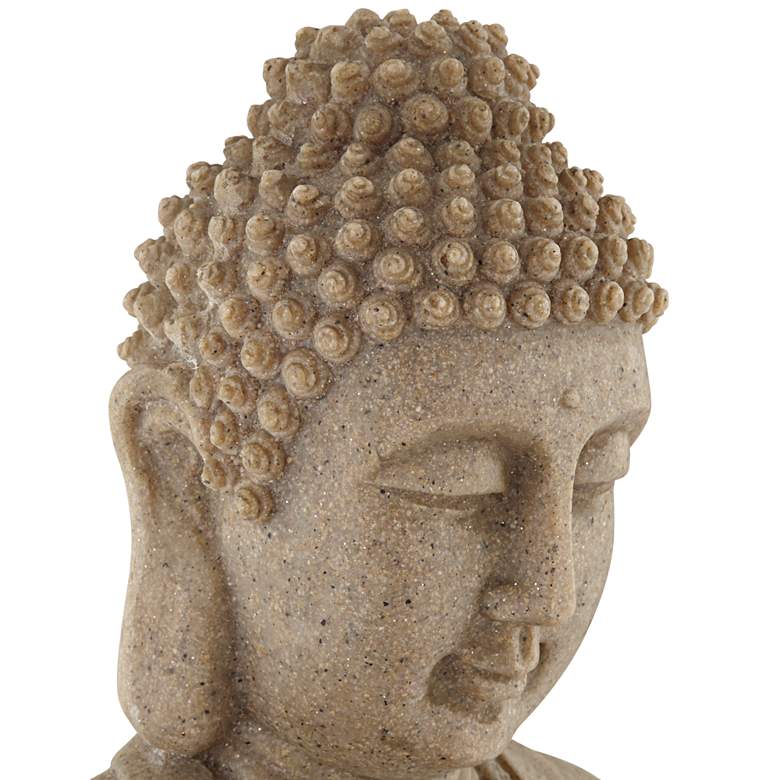 Image 4 Sitting Buddha 22" High Zen Fountain with LED Light more views
