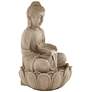 Sitting Buddha Zen Fountain with LED Light