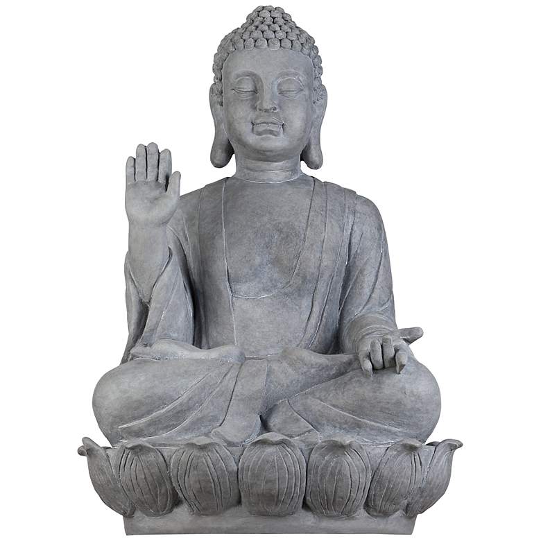 Image 1 Sitting Buddha 28 1/2 inch High Outdoor Statue