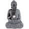 Sitting Buddha 28" High Stone Finish LED Water Fountain