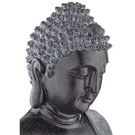 Image4 of Sitting Buddha 28" High Stone Finish LED Water Fountain more views