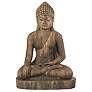 Sitting Buddha 29 1/2" High Light Sandstone Outdoor Statue