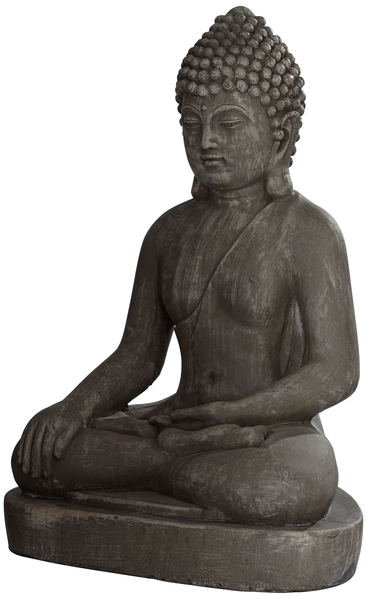 Sitting Buddha 29 1/2" High Sandstone Outdoor Statue