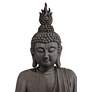 Sitting Buddha 42" High Gray Indoor-Outdoor Statue