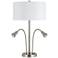 Sivana Steel Desk Lamp with LED Reading Lights and USB Port