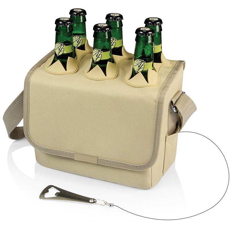 Image 1 Six-Porter Tan Insulated Beverage Cooler
