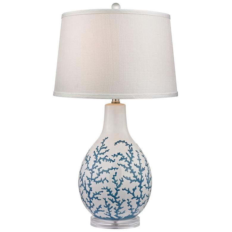 Image 1 Sixpenny 27" High 1-Light Table Lamp - Pale Blue