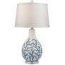 Sixpenny 27" High 1-Light Table Lamp - Pale Blue