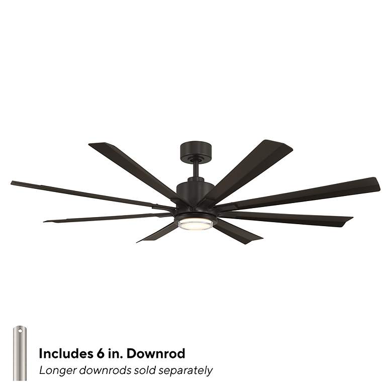 Image 5 Size Matters Indoor/Outdoor 8-Blade 65" Smart Fan Bronze 4CCT Remote more views