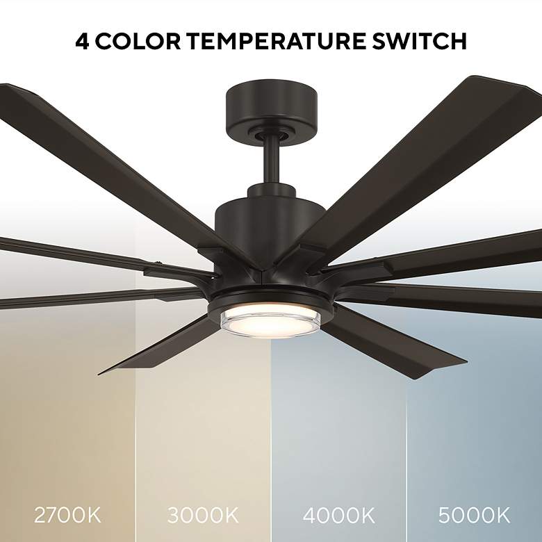 Image 6 Size Matters Indoor/Outdoor 8-Blade 65" Smart Fan Bronze 4CCT Remote more views
