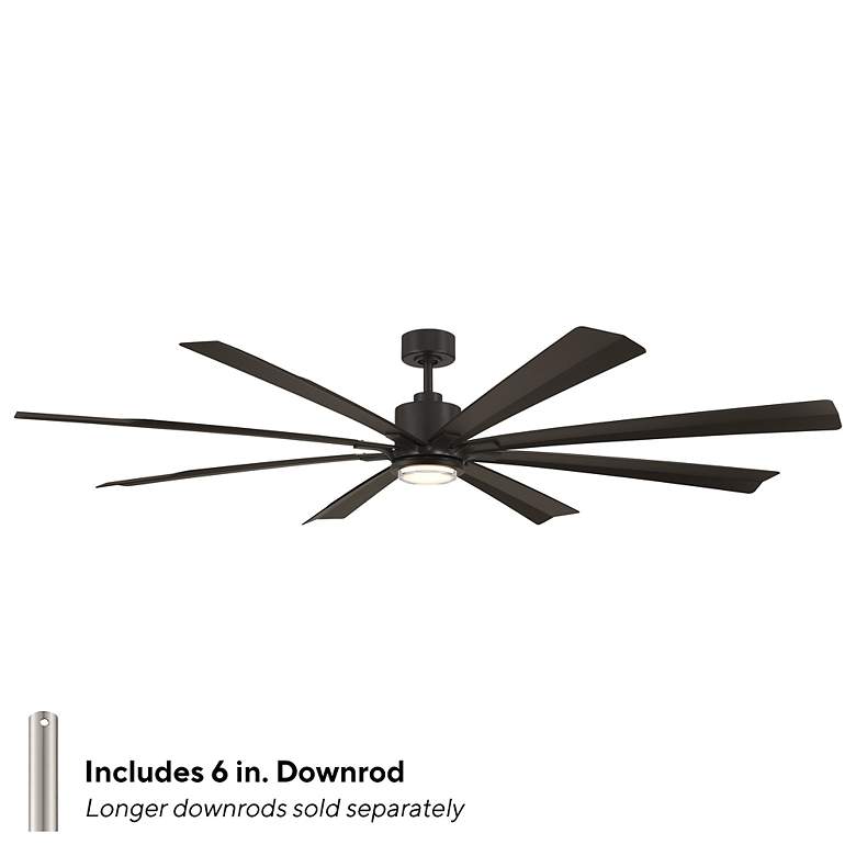 Image 6 Size Matters Indoor/Outdoor 8-Blade 84" Smart Fan Bronze 4CCT LED Remo more views