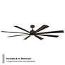 6_Size Matters Indoor/Outdoor 8-Blade 84" Smart Fan Bronze 4CCT LED Remo more views
